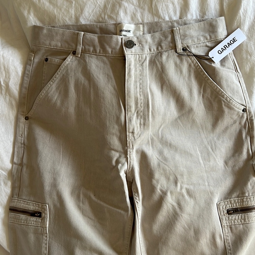 STRAIGHT BAGGY GRAY JEANS CARGO STYLE
